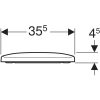 GEBERIT Selnova Square WC-ülőke alulról rögzíthető