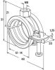 FISCHER FGSR csuklós gumibetétes csőbilincs 12-15mm, 1/4"