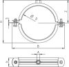 FISCHER LGS kétrészes légtechnikai bilincs, 112 mm