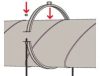 FISCHER LGS kétrészes légtechnikai bilincs, 112 mm