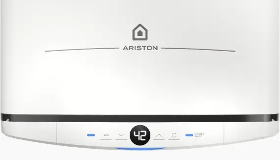 Az Ariston Velis Pro 50 literes villanybojler érintőképernyős kijelzőfelülete